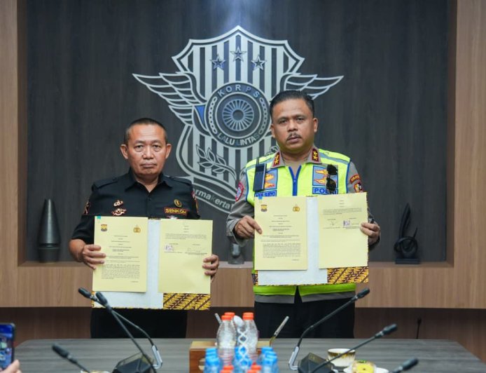 Senkom Bersama Korlantas Polri Tegaskan Komitmen Jaga Keselamatan Lalu Lintas