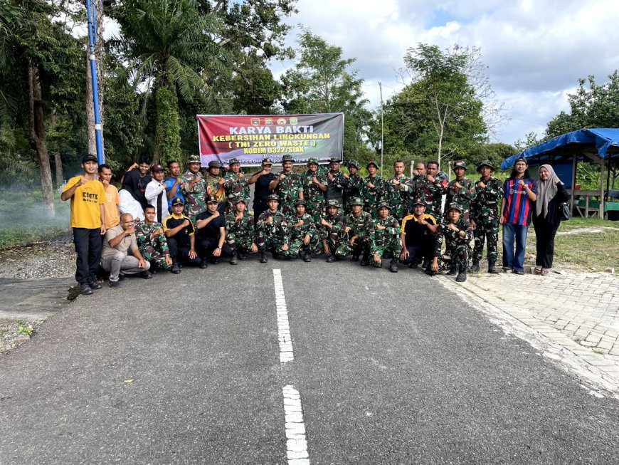 Sinergi TNI dan Masyarakat Wujudkan Lingkungan Bersih dan Sehat