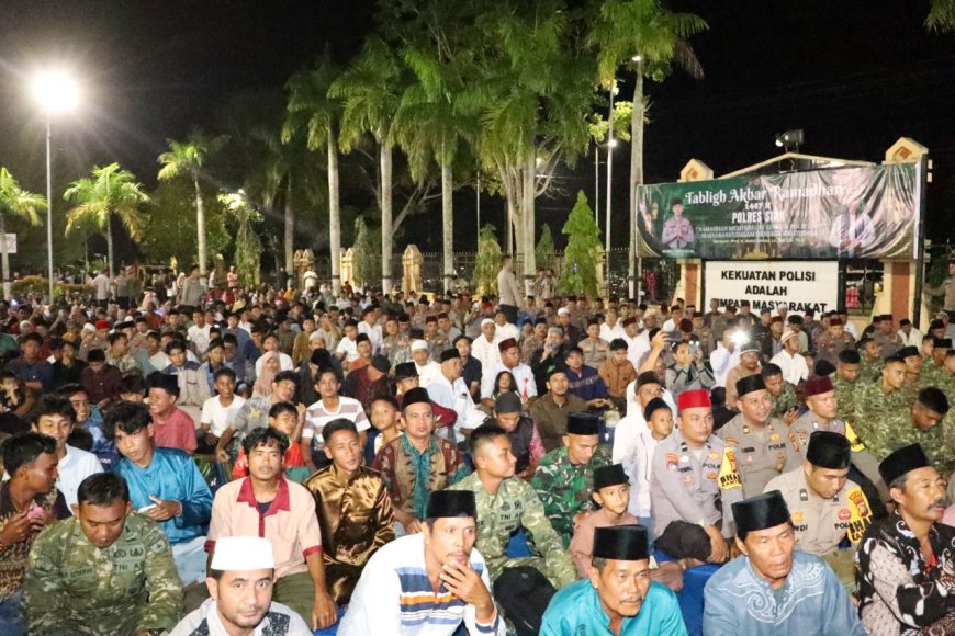 Kapolda Riau Hadiri Tabligh Akbar Ramadhan 1447 H Polres Siak Bersama UAS