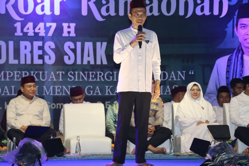 Kapolda Riau Hadiri Tabligh Akbar Ramadhan 1447 H Polres Siak Bersama UAS