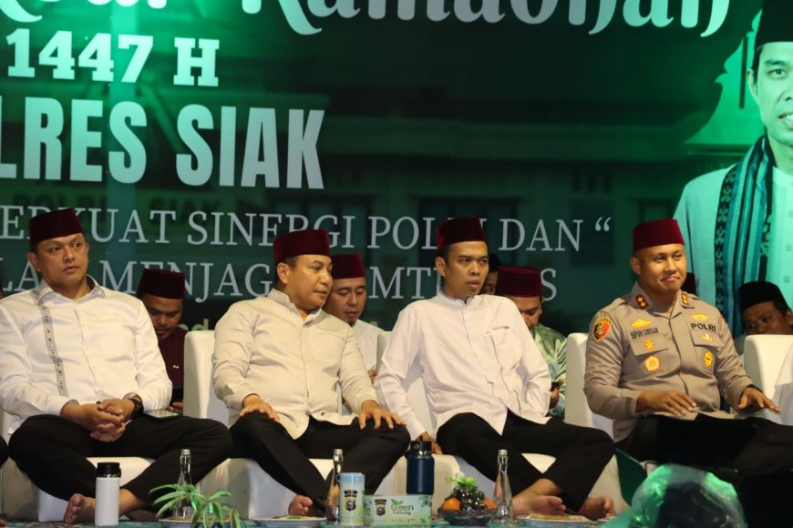 Kapolda Riau Hadiri Tabligh Akbar Ramadhan 1447 H Polres Siak Bersama UAS