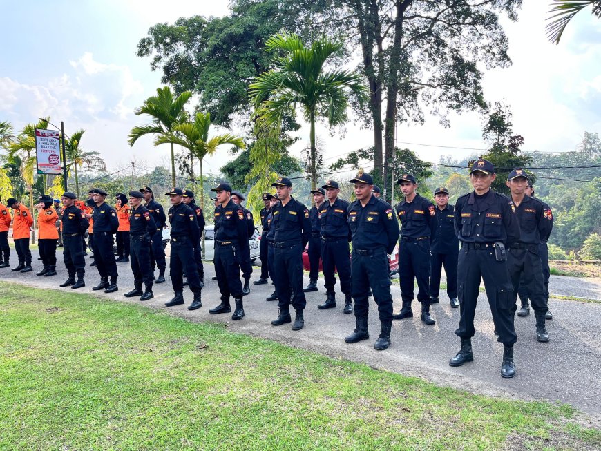 Bupati Kuansing Pimpin Apel Gelar Pasukan Operasi Ketupat Lancang Kuning 2026, Senkom Turut Serta