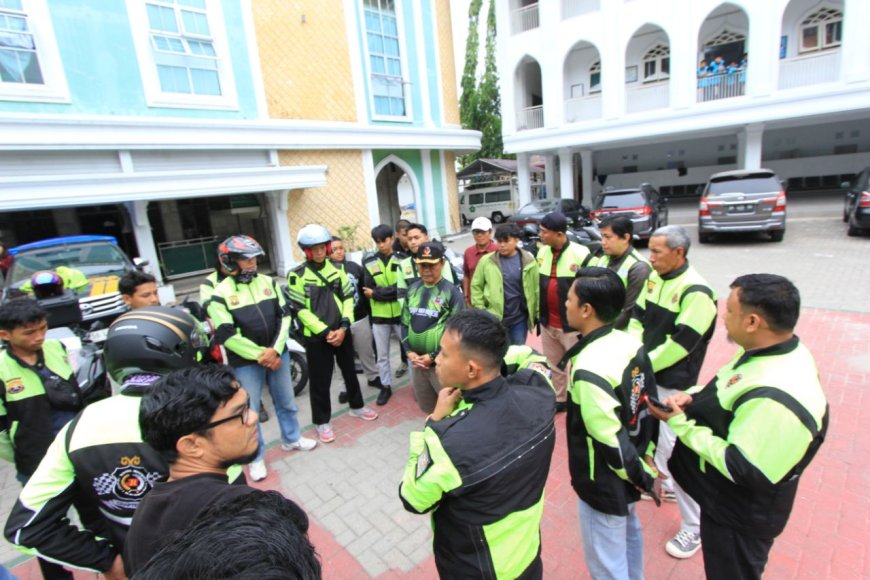 Pembina Senkom Riau Riding Motor Ratusan Kilo, Jadikan Tontonan Dan Tuntunan Dalam Kaderisasi
