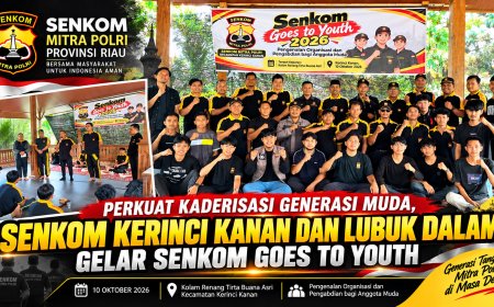 Perkuat Kaderisasi Generasi Muda, Senkom Kerinci Kanan dan Lubuk Dalam Gelar Senkom Goes To Youth